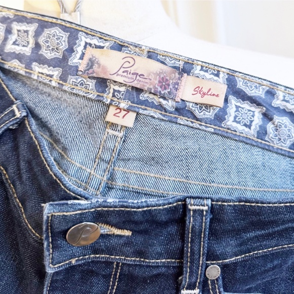 Paige Women Skyline Skinny Jeans Size 27 Blue - Picture 5 of 8